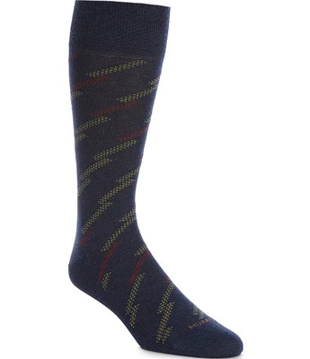 Murano Diagonal Stripe Crew Length Socks