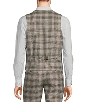 Murano Double Breasted Glen Plaid Vest