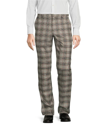 Murano Evan Extra Slim Fit Flat Front Glen Plaid Suit Separates Dress Pants