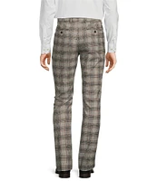 Murano Evan Extra Slim Fit Flat Front Glen Plaid Suit Separates Dress Pants