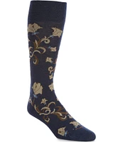 Murano Floral Pattern Crew Length Socks