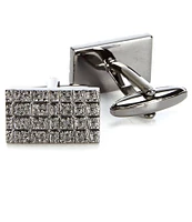 Murano Gunmetal Lava-Pattern Cuff Links