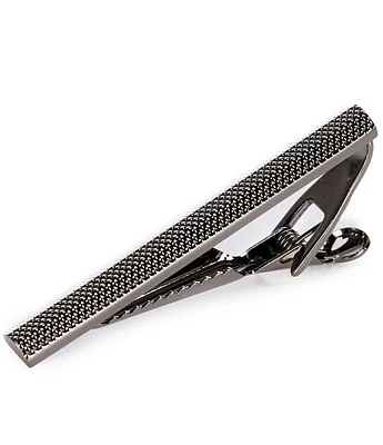 Murano Gunmetal Rolled Patterned Tie Bar