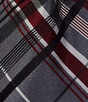 Murano Gwynn Plaid Print 3 1/8#double; Silk Tie