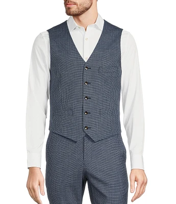 Murano Houndstooth Welt Pocket Suit Separates Vest