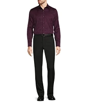 Murano Inflorescence Collection Slim Fit Jacquard Long Sleeve Woven Shirt