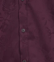 Murano Inflorescence Collection Slim Fit Jacquard Long Sleeve Woven Shirt