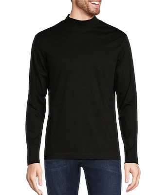 Murano Inflorescence Collection Slim Fit Long Sleeve Mock Neck T-Shirt