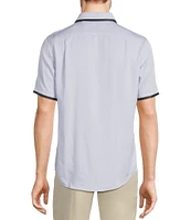 Murano Interdimensional Collection Slim Fit Heat Seal Short Sleeve Convertible Camp Shirt