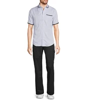 Murano Interdimensional Collection Slim Fit Heat Seal Short Sleeve Convertible Camp Shirt