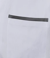 Murano Interdimensional Collection Slim Fit Heat Seal Short Sleeve Convertible Camp Shirt