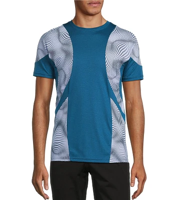 Murano Interdimensional Collection Slim Fit Pieced Short Sleeve Crew Neck T-Shirt
