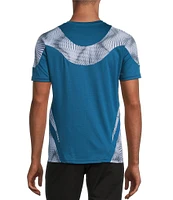 Murano Interdimensional Collection Slim Fit Pieced Short Sleeve Crew Neck T-Shirt