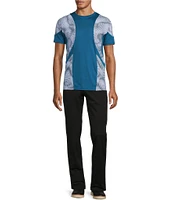 Murano Interdimensional Collection Slim Fit Pieced Short Sleeve Crew Neck T-Shirt