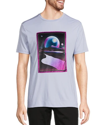 Murano Interdimensional Collection Slim Fit Velour Patch Screen Print Short Sleeve T-Shirt