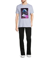 Murano Interdimensional Collection Slim Fit Velour Patch Screen Print Short Sleeve T-Shirt