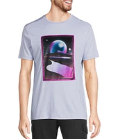 Murano Interdimensional Collection Slim Fit Velour Patch Screen Print Short Sleeve T-Shirt