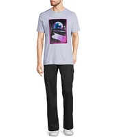 Murano Interdimensional Collection Slim Fit Velour Patch Screen Print Short Sleeve T-Shirt