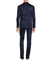 Murano Jewels of Jaipur Collection Slim Fit Palm Print Suit Separates Blazer