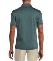 Murano Liquid Luxury Classic Fit Solid Coat Front Short Sleeve Woven Shirt