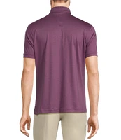Murano Liquid Luxury Classic Fit Solid Coat Front Short Sleeve Woven Shirt