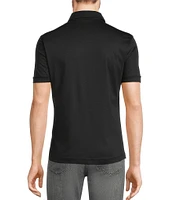 Murano Liquid Luxury Classic Fit Solid Coat Front Short Sleeve Woven Shirt