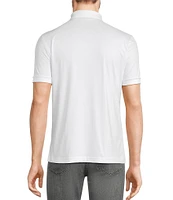 Murano Liquid Luxury Classic Fit Solid Coat Front Short Sleeve Woven Shirt