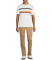 Murano Liquid Luxury Classic Fit Striped Short Sleeve T-Shirt