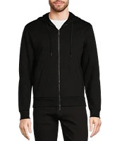 Murano Liquid Luxury Collection Slim Fit Color Block Full Zip Long Sleeve Zip-Front Hoodie