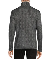 Murano Liquid Luxury Collection Slim Fit Houndstooth Turtleneck Pullover