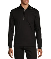 Murano Liquid Luxury Collection Slim Fit Long Sleeve Polo Shirt