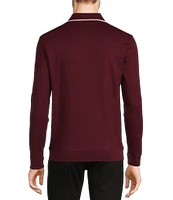 Murano Liquid Luxury Collection Slim Fit Long Sleeve Polo Shirt