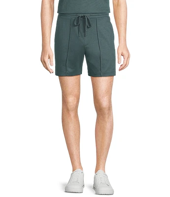 Murano Liquid Luxury Pintuck Neoprene Knit 5.5#double; Inseam Shorts