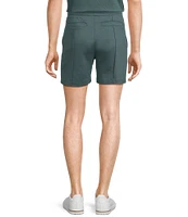Murano Liquid Luxury Pintuck Neoprene Knit 5.5#double; Inseam Shorts