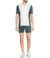 Murano Liquid Luxury Pintuck Neoprene Knit 5.5#double; Inseam Shorts