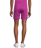 Murano Liquid Luxury Pintuck Neoprene Knit 5.5#double; Inseam Shorts