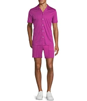 Murano Liquid Luxury Pintuck Neoprene Knit 5.5#double; Inseam Shorts
