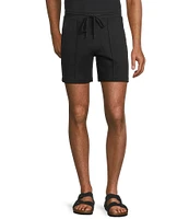 Murano Liquid Luxury Pintuck Neoprene Knit 5.5#double; Inseam Shorts