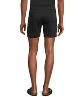 Murano Liquid Luxury Pintuck Neoprene Knit 5.5#double; Inseam Shorts