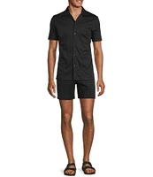 Murano Liquid Luxury Pintuck Neoprene Knit 5.5#double; Inseam Shorts