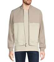 Murano Liquid Luxury Slim Fit Color Block Quilted Full-Zip Jacket