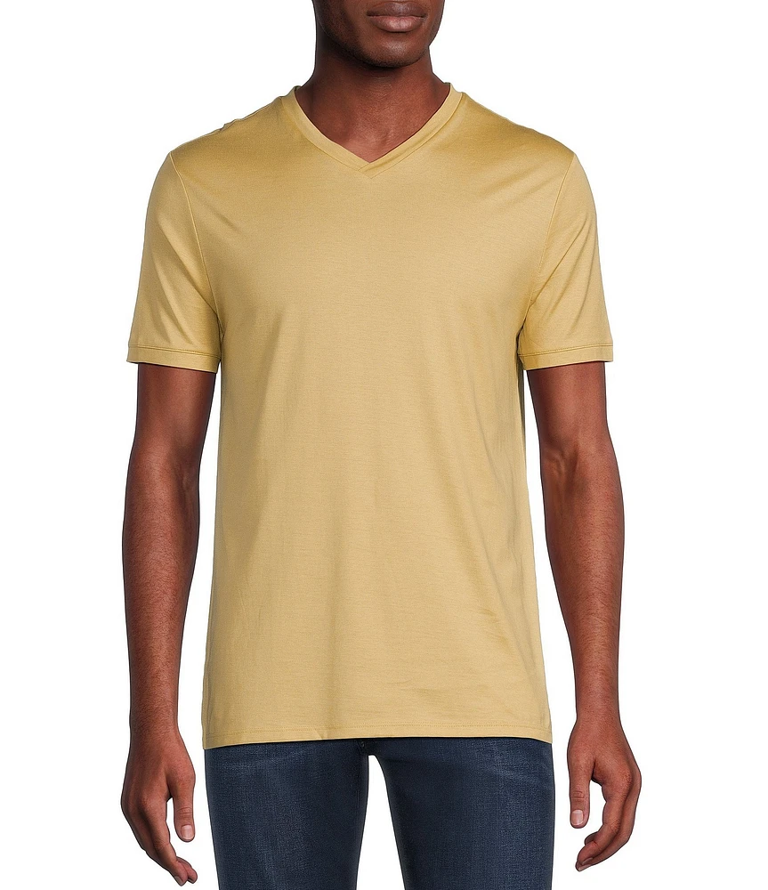 Murano Liquid Luxury Slim Fit Short-Sleeve V-Neck T-Shirt