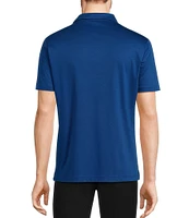 Murano Liquid Luxury Slim Fit Solid Interlock Short Sleeve Polo Shirt