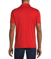 Murano Liquid Luxury Slim Fit Solid Interlock Short Sleeve Polo Shirt