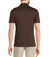 Murano Liquid Luxury Slim Fit Solid Interlock Short Sleeve Polo Shirt