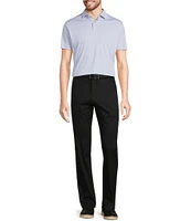 Murano Liquid Luxury Slim Fit Solid Interlock Short Sleeve Polo Shirt