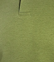 Murano Liquid Luxury Slim Fit Solid Interlock Short Sleeve Polo Shirt