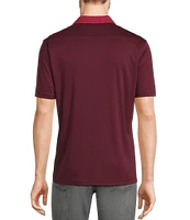 Murano Liquid Luxury Slim Fit Textured Coatfront Short Sleeve Woven Camp Shirt
