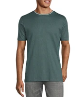 Murano Liquid Luxury Slim Fit Textured Short Sleeve T-Shirt