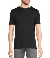 Murano Liquid Luxury Slim Fit Textured Short Sleeve T-Shirt